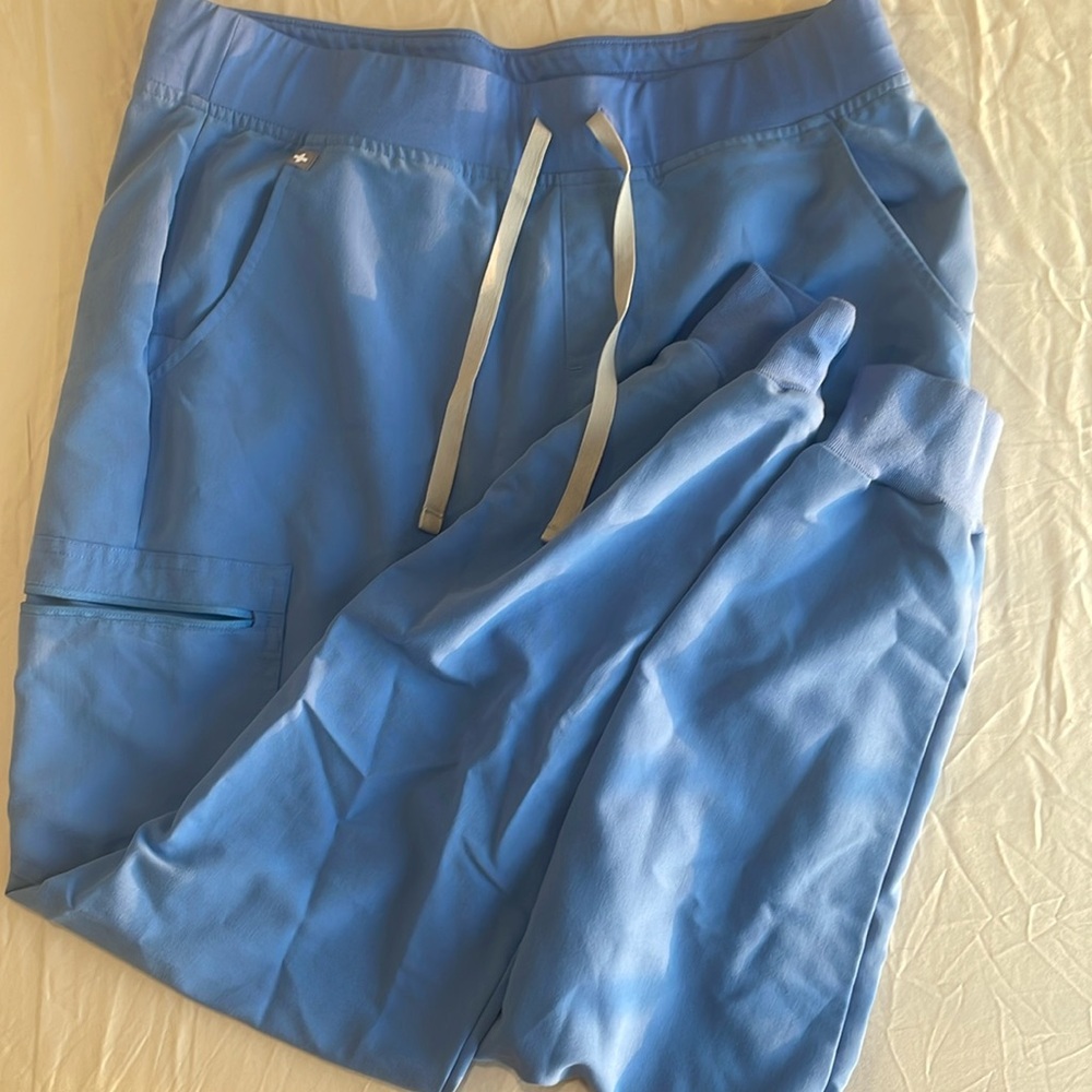 Figs Zamora Scrub Joggers, Ceil Blue